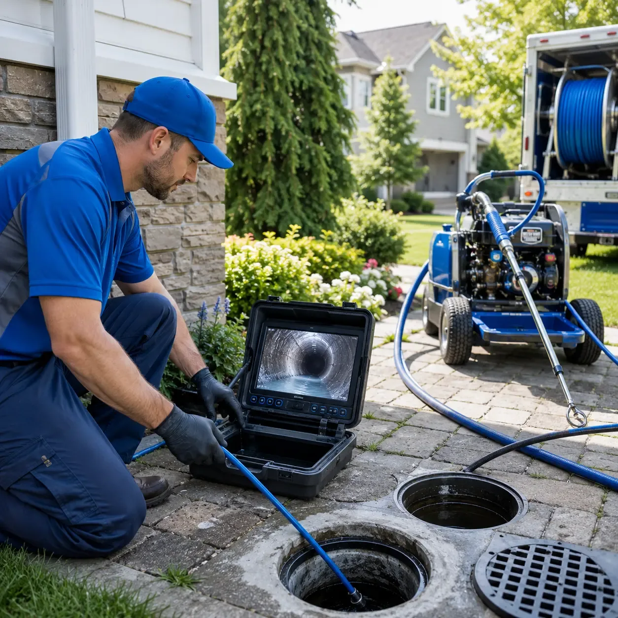 Outdoor drain cleaning professionals serving Stafford, NY