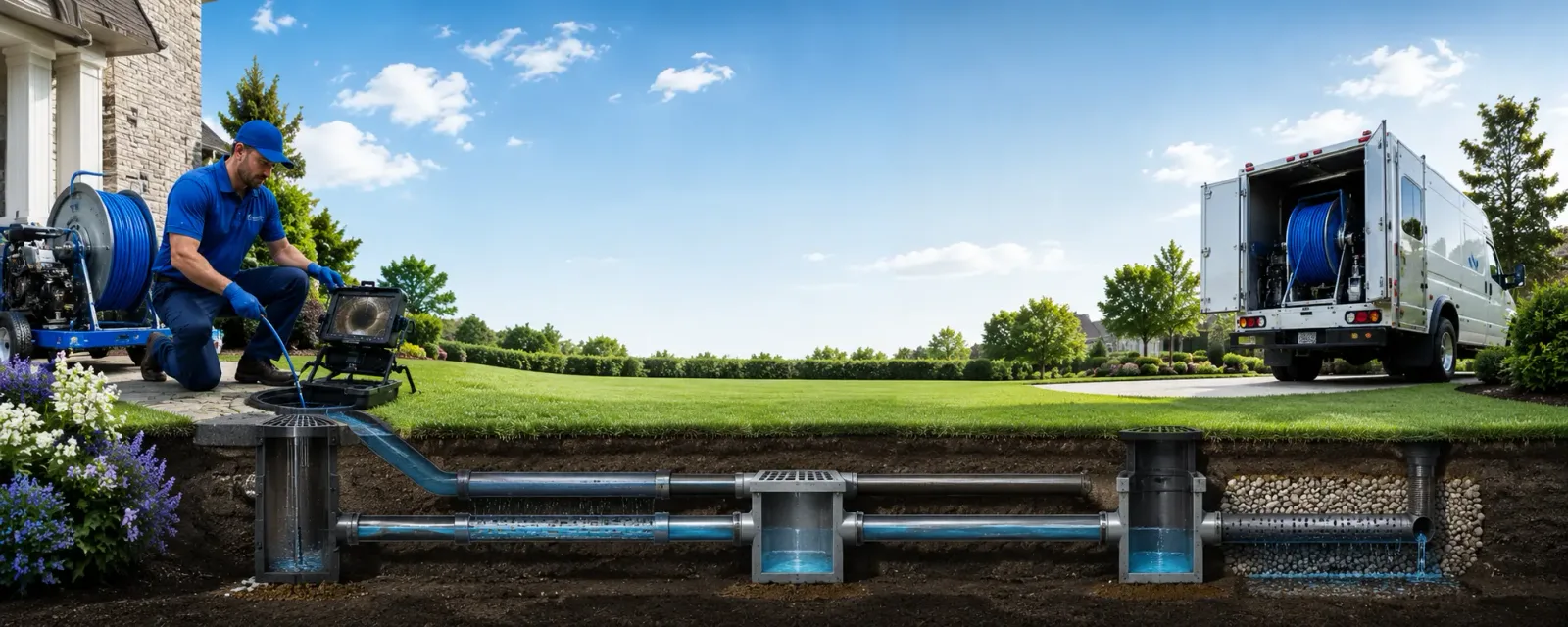 Outdoor drain cleaning information for Stafford, NY